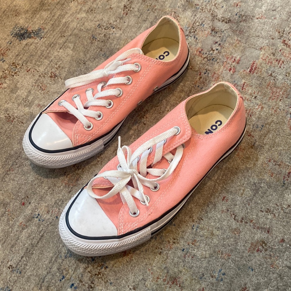 Coral colored converse